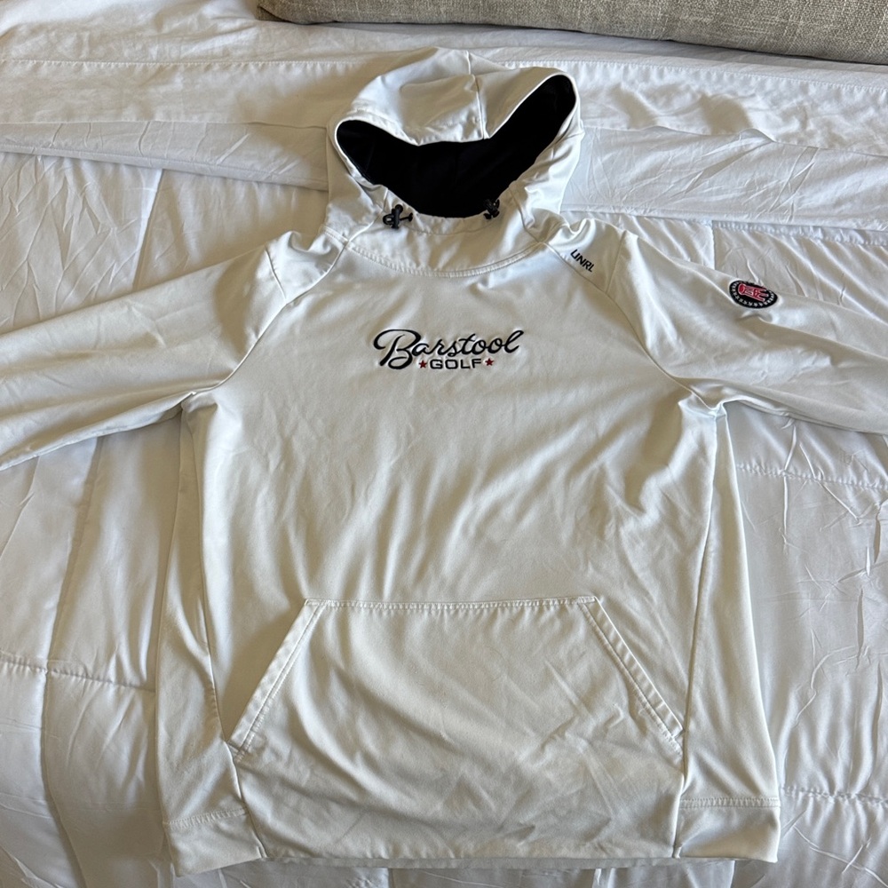 Barstool UNRL Golf White Hoodie
